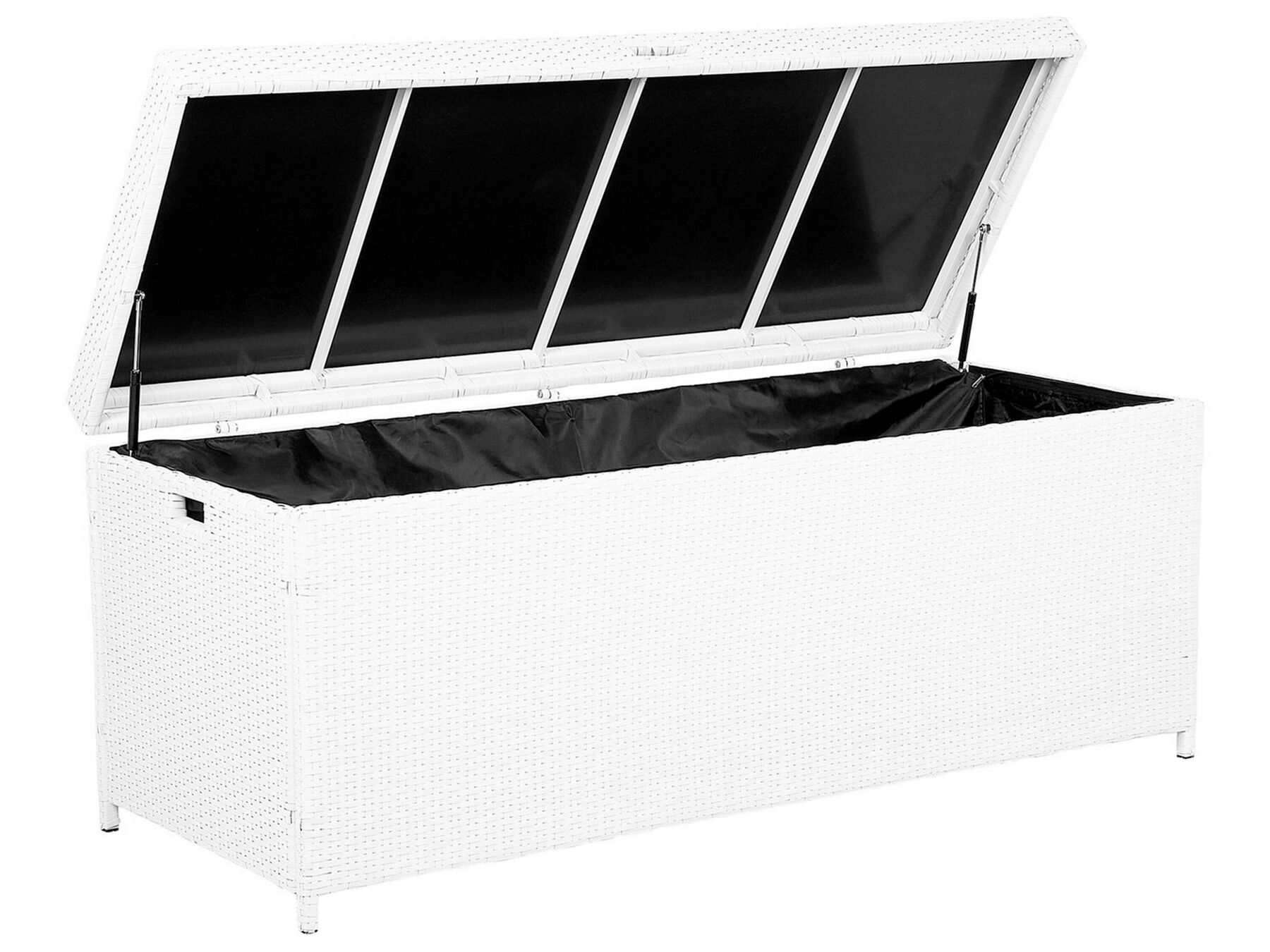 Poly rattan storage box