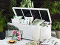 Poly rattan storage box