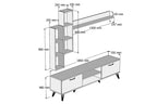 T30 TV Unit, MDF - 180x35x48cm
