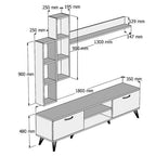 T30 TV Unit, MDF - 180x35x48cm