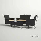 Outdoor Furniture Set - 4 Pieces