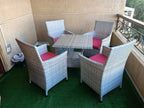 Studio rattan dining set for 4 persons