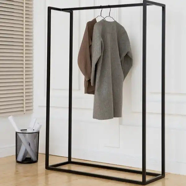 H19 Clothes Stand – Metal Frame, MDF Shelves, 110x37x160cm
