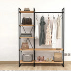 H13 Clothes Stand – Metal Frame, MDF Shelves, 120x40x180cm