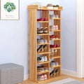 LENA MDF shoe rack with open shelves for shoes, tall vertical design
