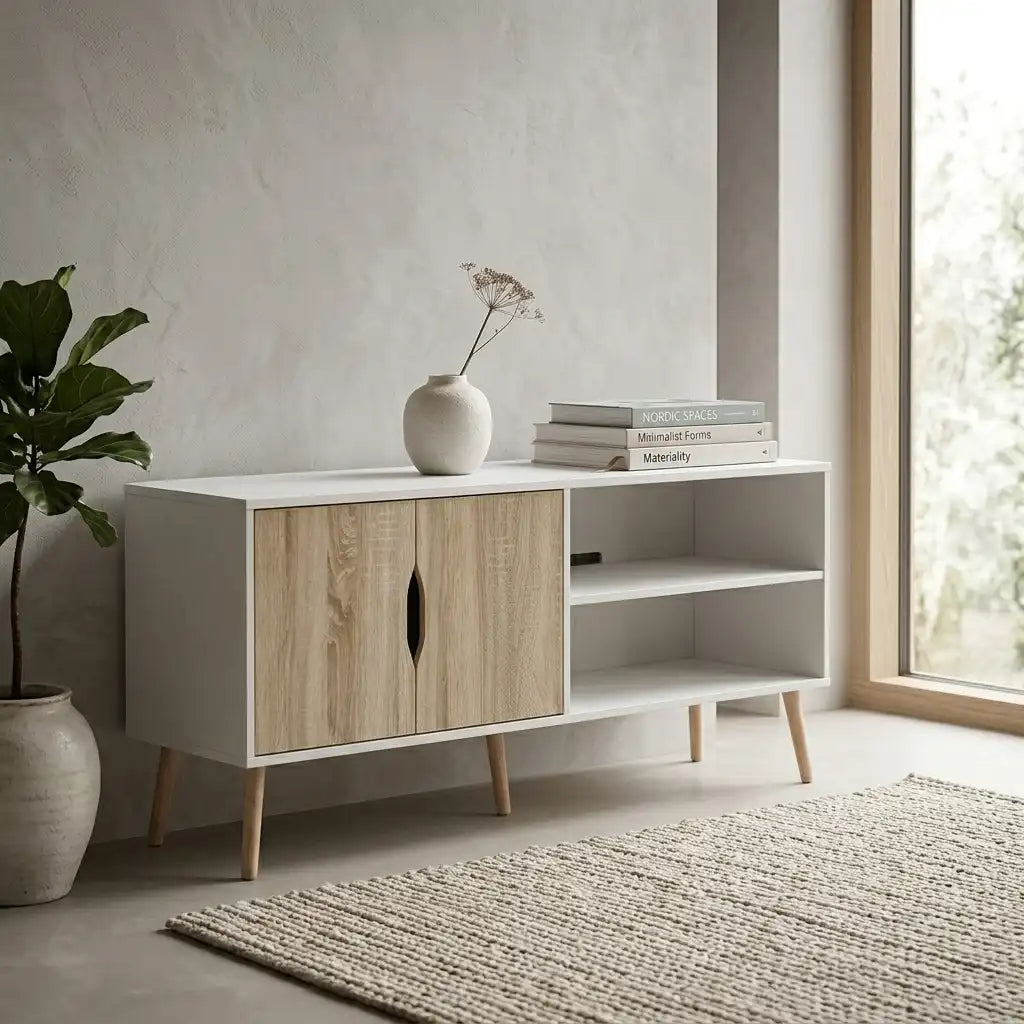 T34 TV Unit, MDF - 170x40.5x65.5cm