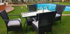 Marvel rattan dining set for 6 persons